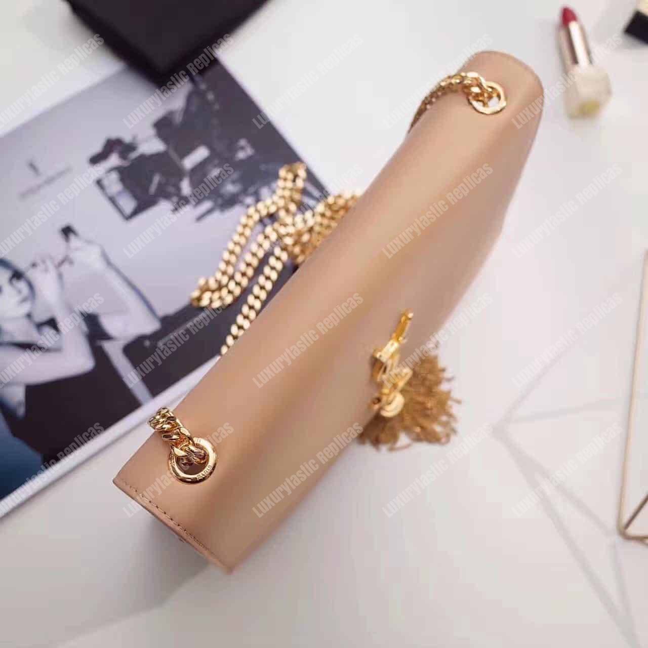 Saint Laurent Kate Medium With Tassel In Smooth Leather Powder