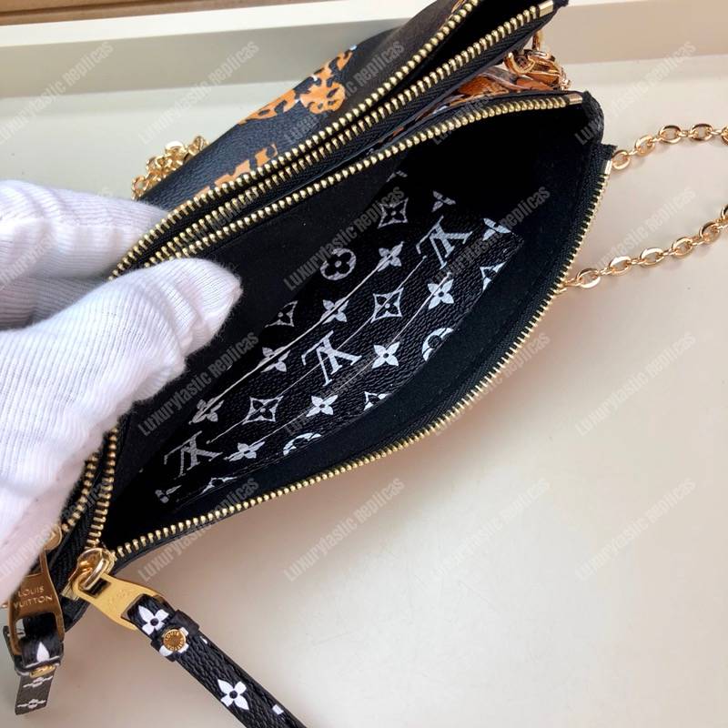 LV Jungle Pochette Double Zip Giant Monogram