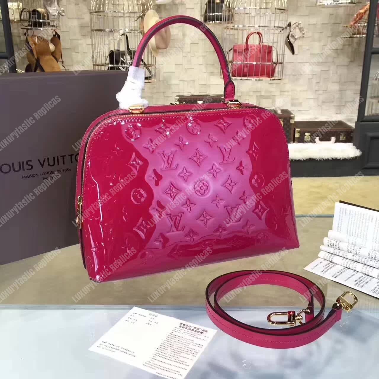 LV Melrose Monogram Vernis Hot Pink
