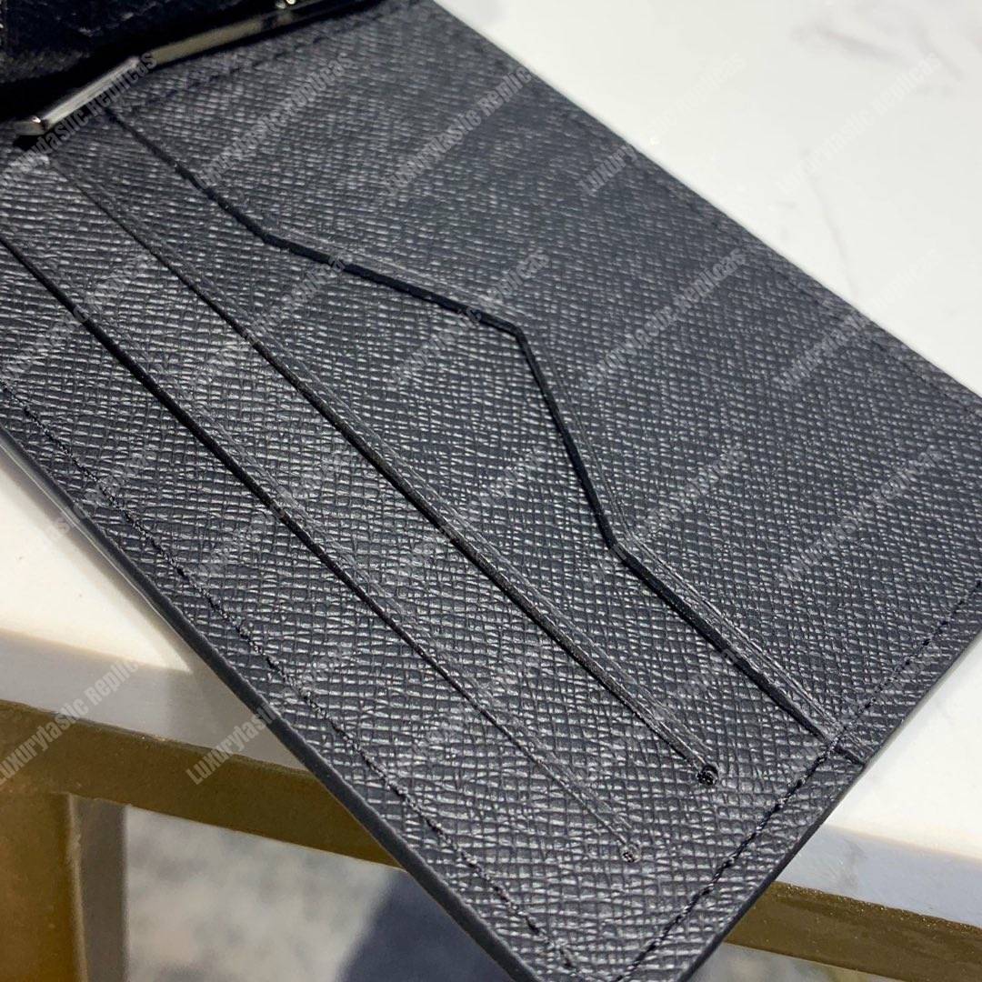 LV Pince Wallet Taiga Leather Noir
