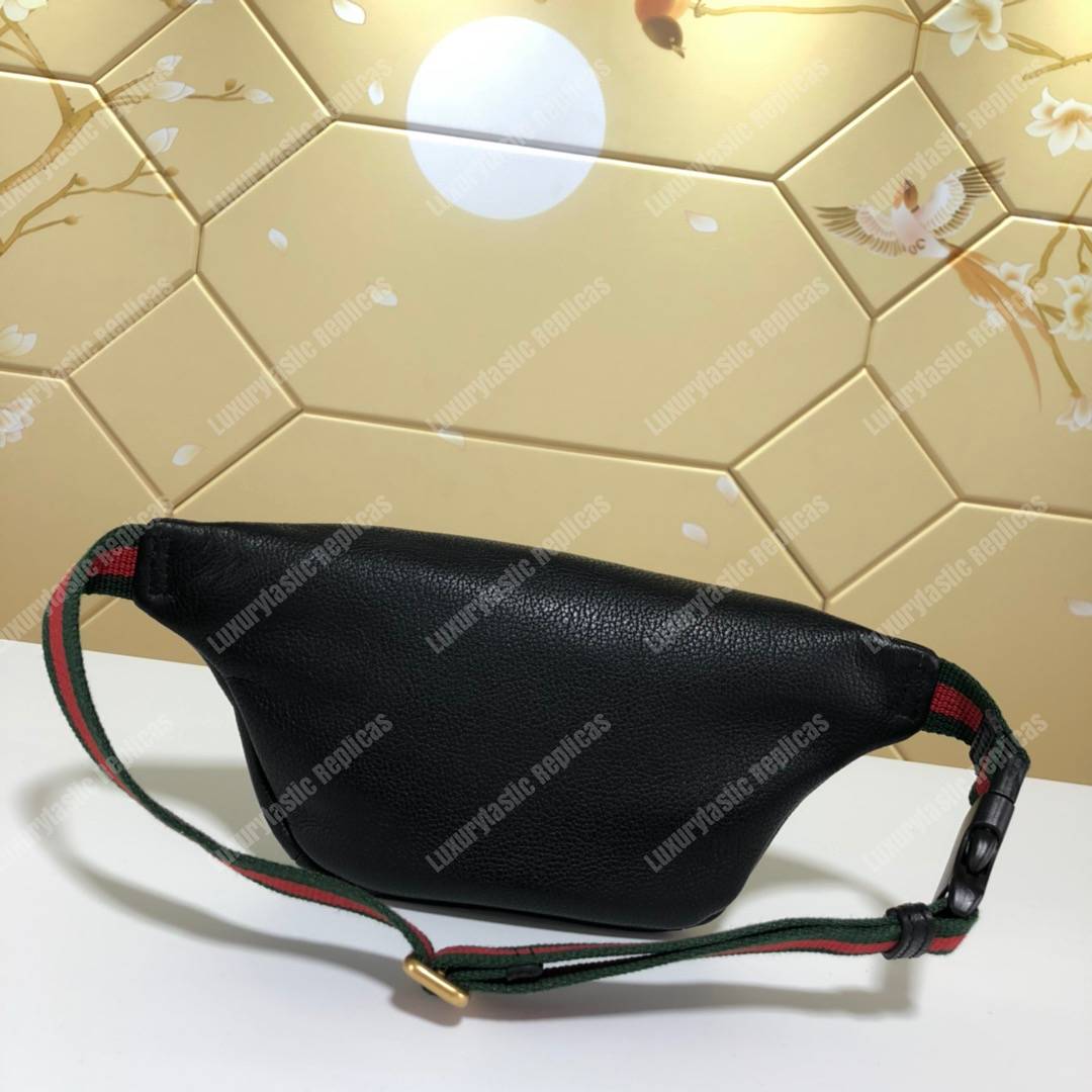 G*u*i print small belt bag black