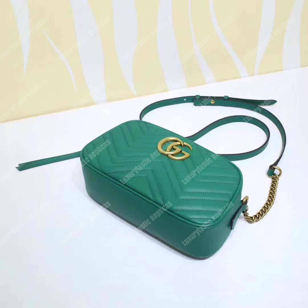 G*u*i gg marmont small matelassé shoulder bag aquamarine