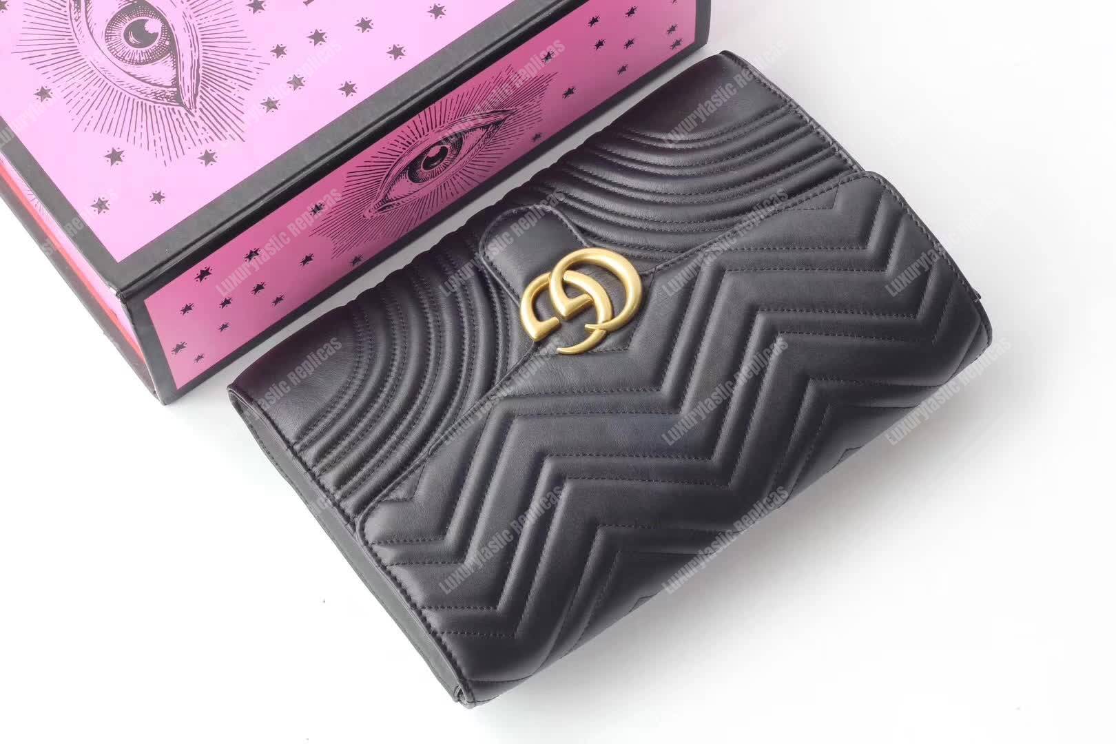 G*u*i gg marmont clutch black