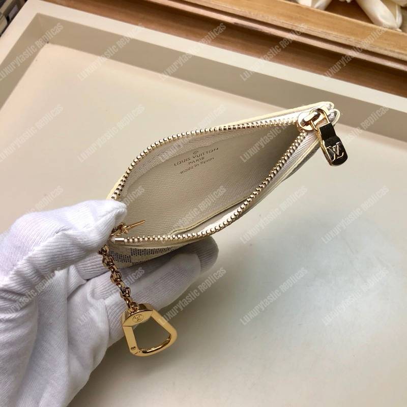 LV Key Pouch Damier Azur Canvas