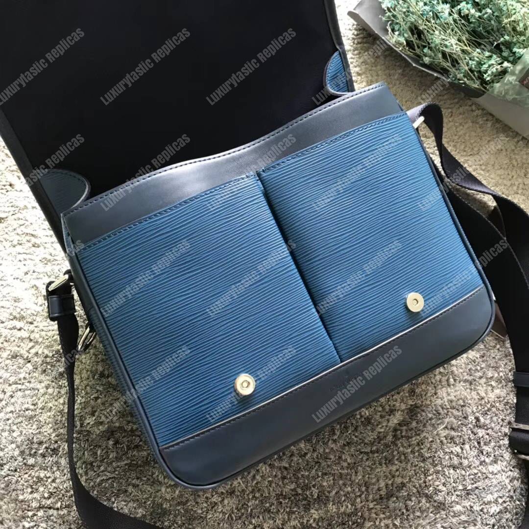LV Messenger PM Epi Leather Blue