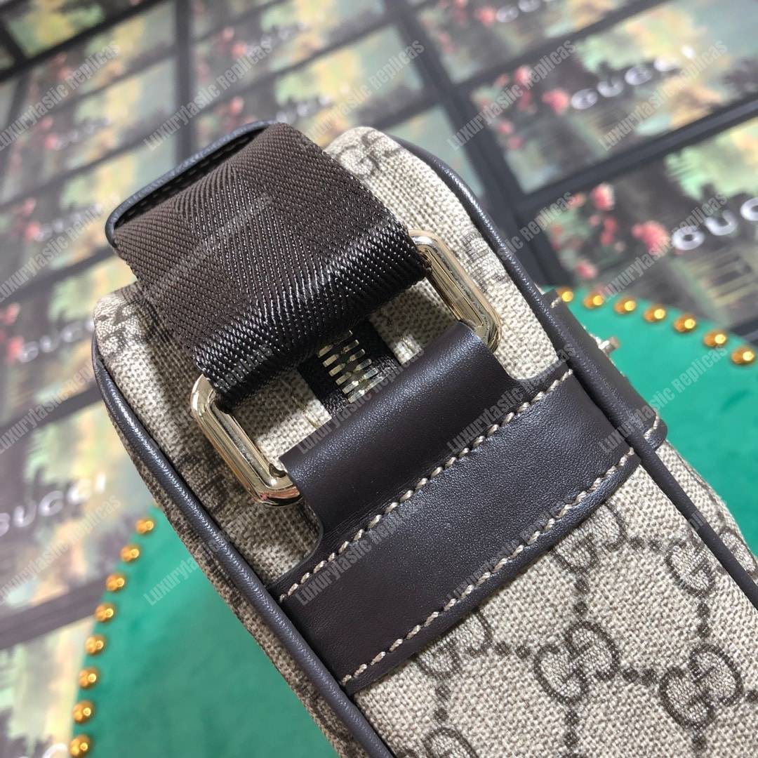 G*u*i gg sup*e canvas messenger bag brown