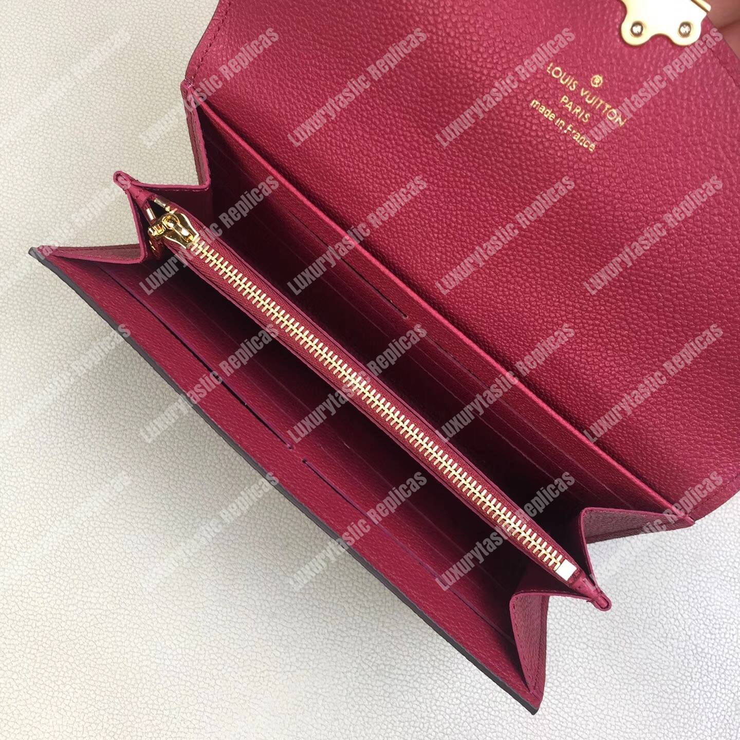 LV Clapton Wallet Damier Ebene Raisin