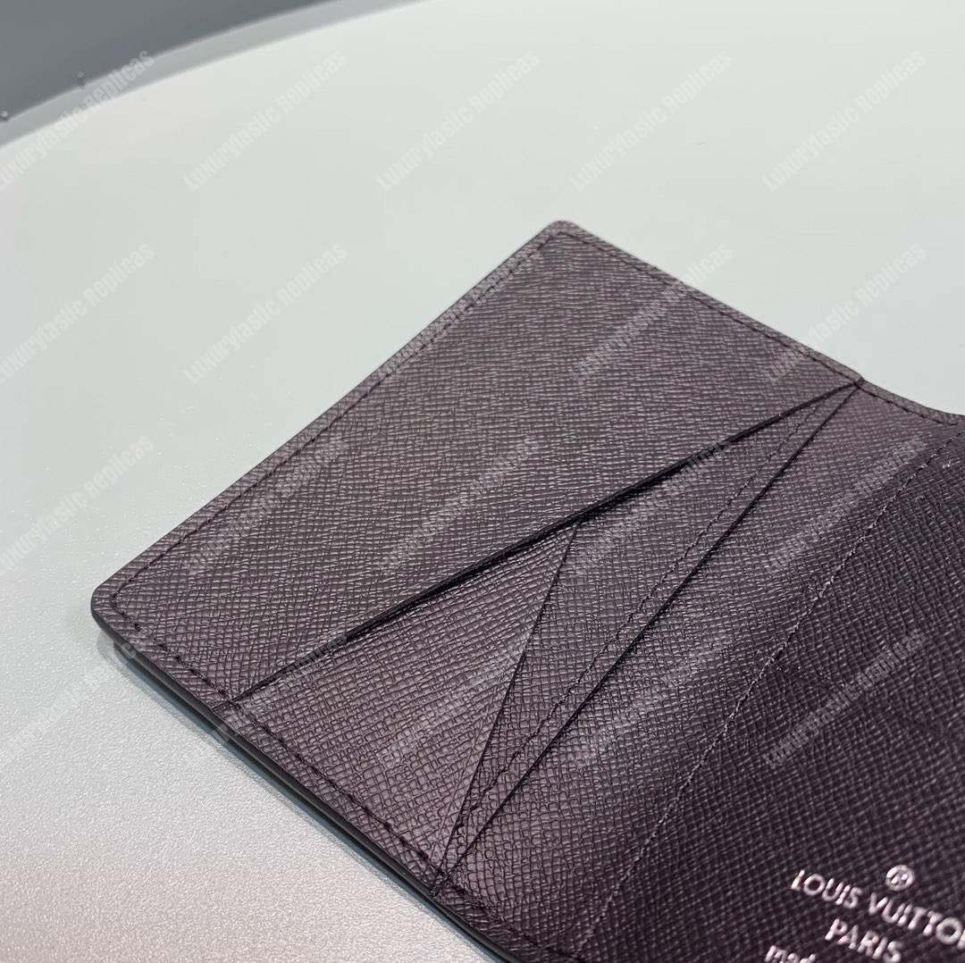 LV Flower Pocket Organizer Monogram Eclipse Canvas