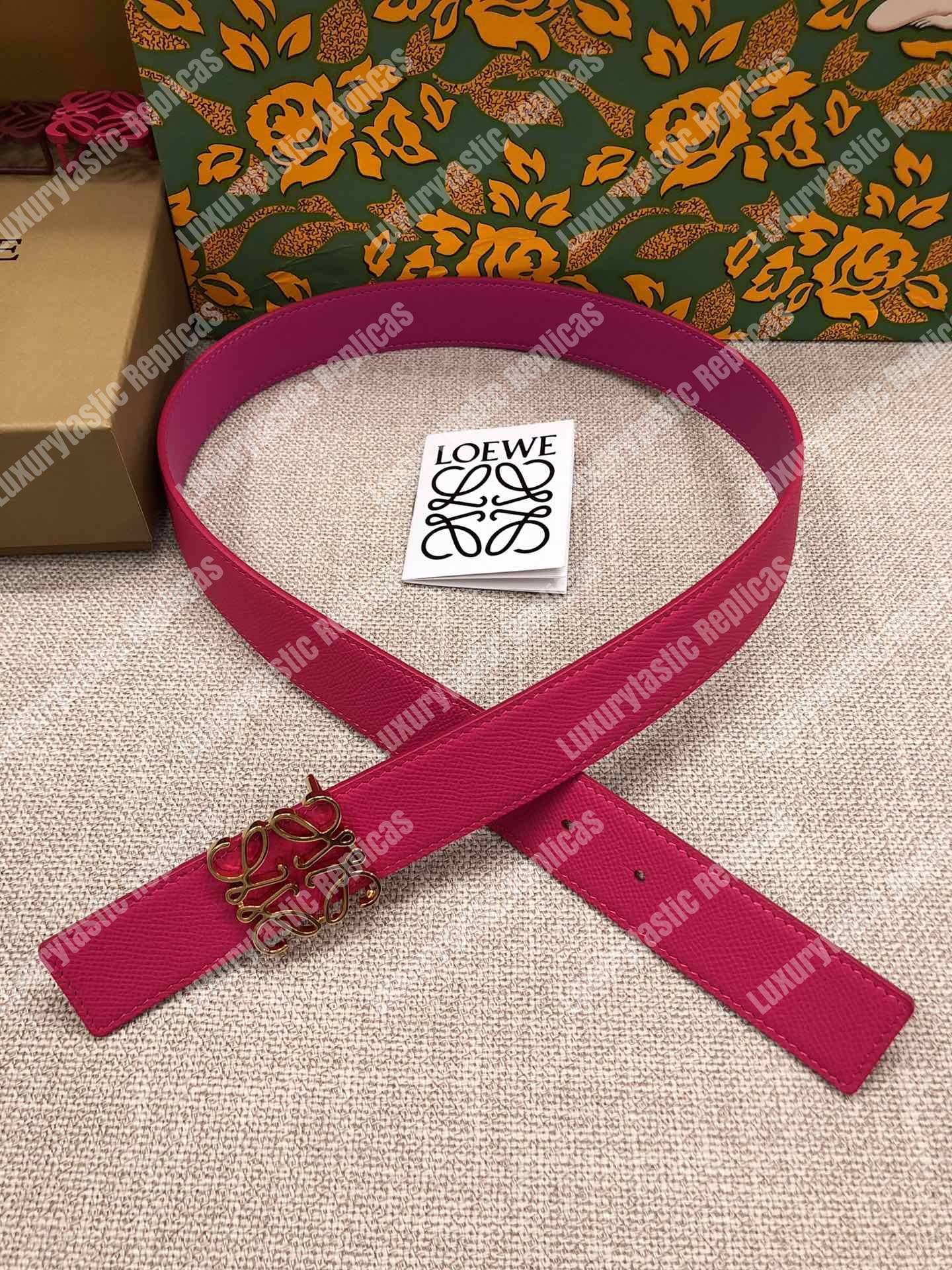 Loewe Anagram Belt 3.2Cm Pink