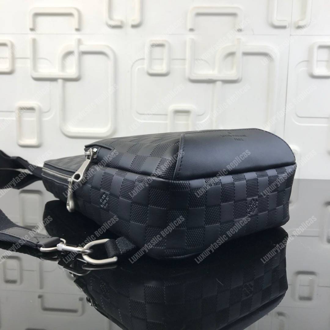 LV Avenue Sling Bag Damier Infini Leather Black