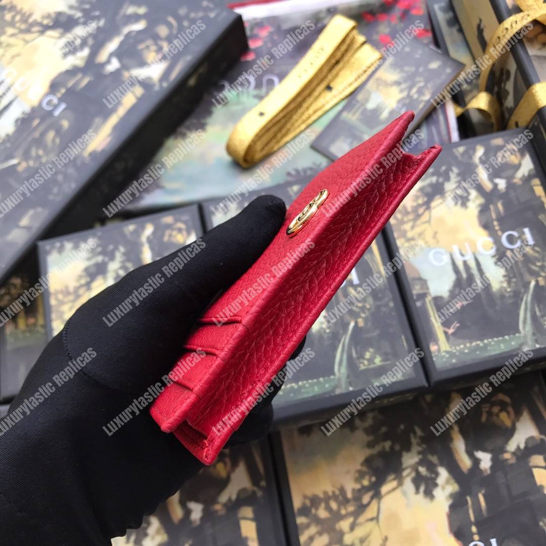 G*u*i gg marmont card case red