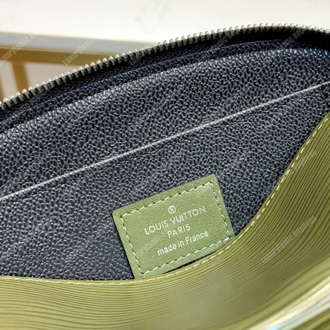 LV Cosmetic Pouch PM Epi Leather Borneo Green