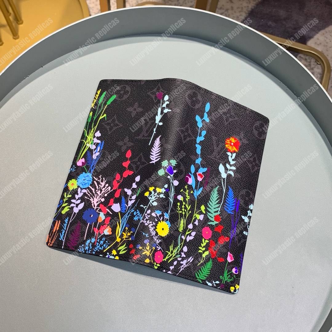 LV Flower Brazza Wallet Monogram Eclipse Canvas