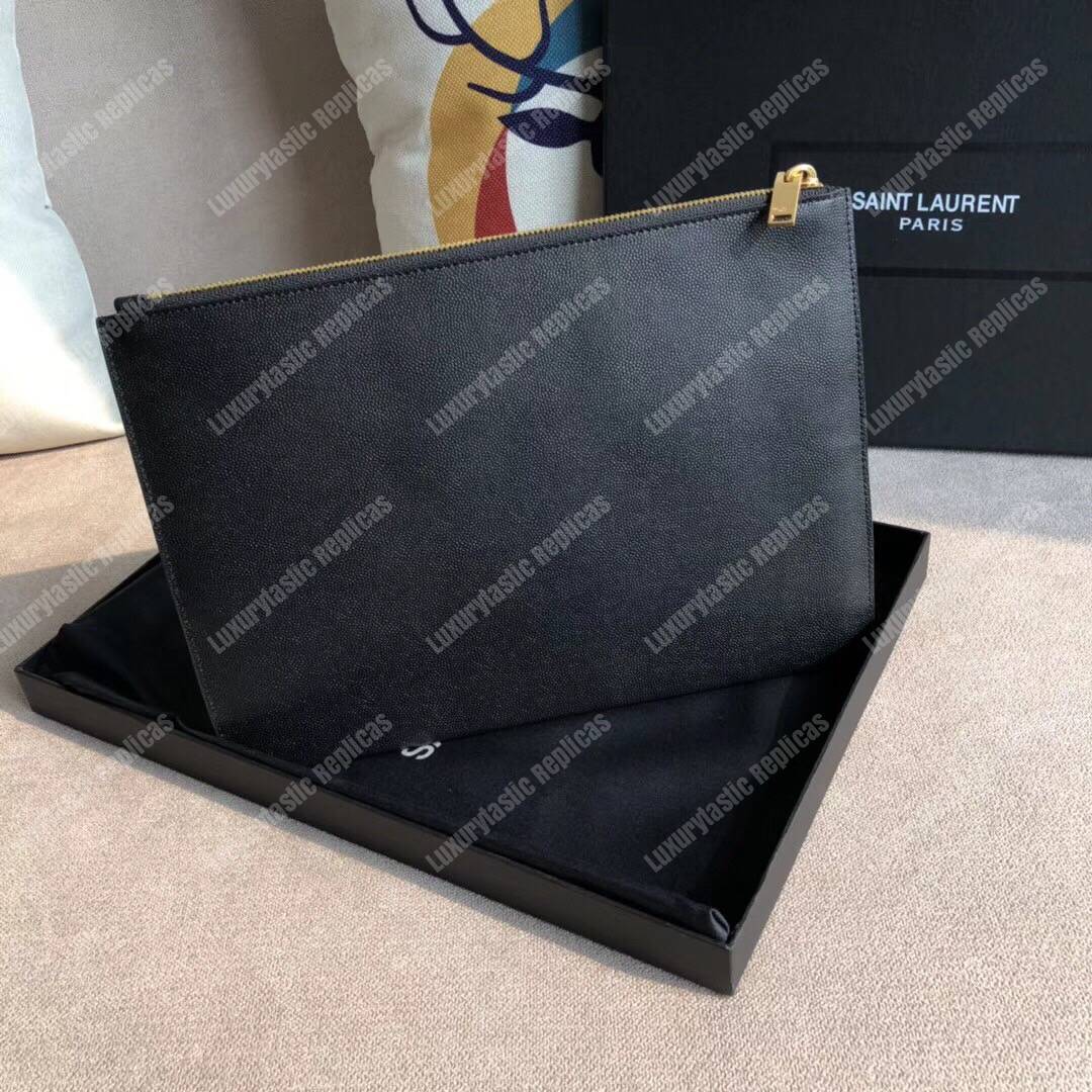 Saint Laurent Zipped Tablet Holder Black