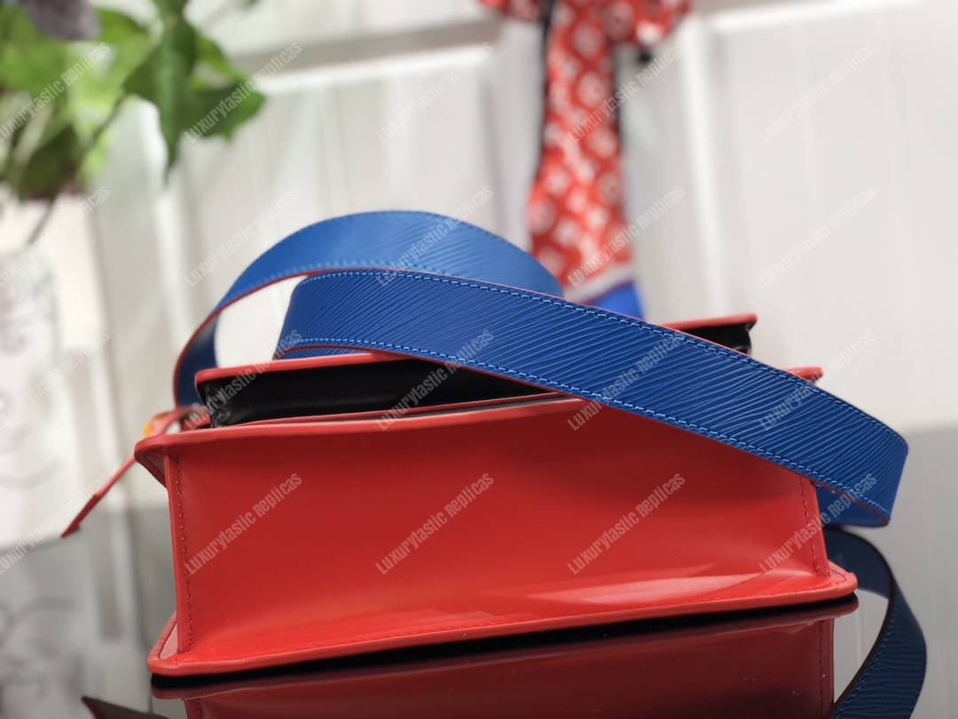 LV Pochette Epi Leather Black/Red