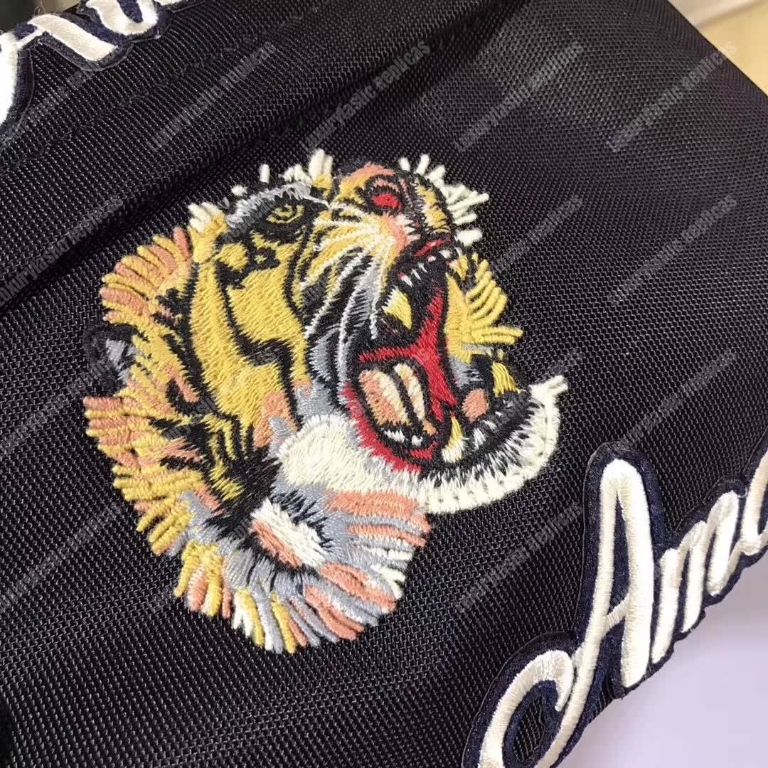 G*u*i embroidered tech pack belt bag tiger