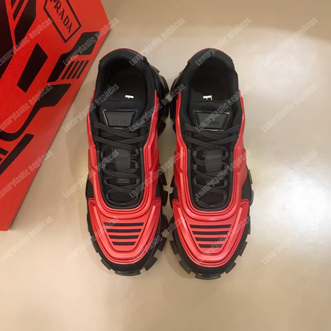 Pra*a cloudbust thunder knit sneakers red