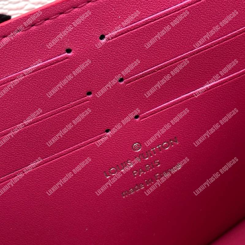 LV Cherrywood Chain Wallet Patent Leather Monogram Berlingot Pink