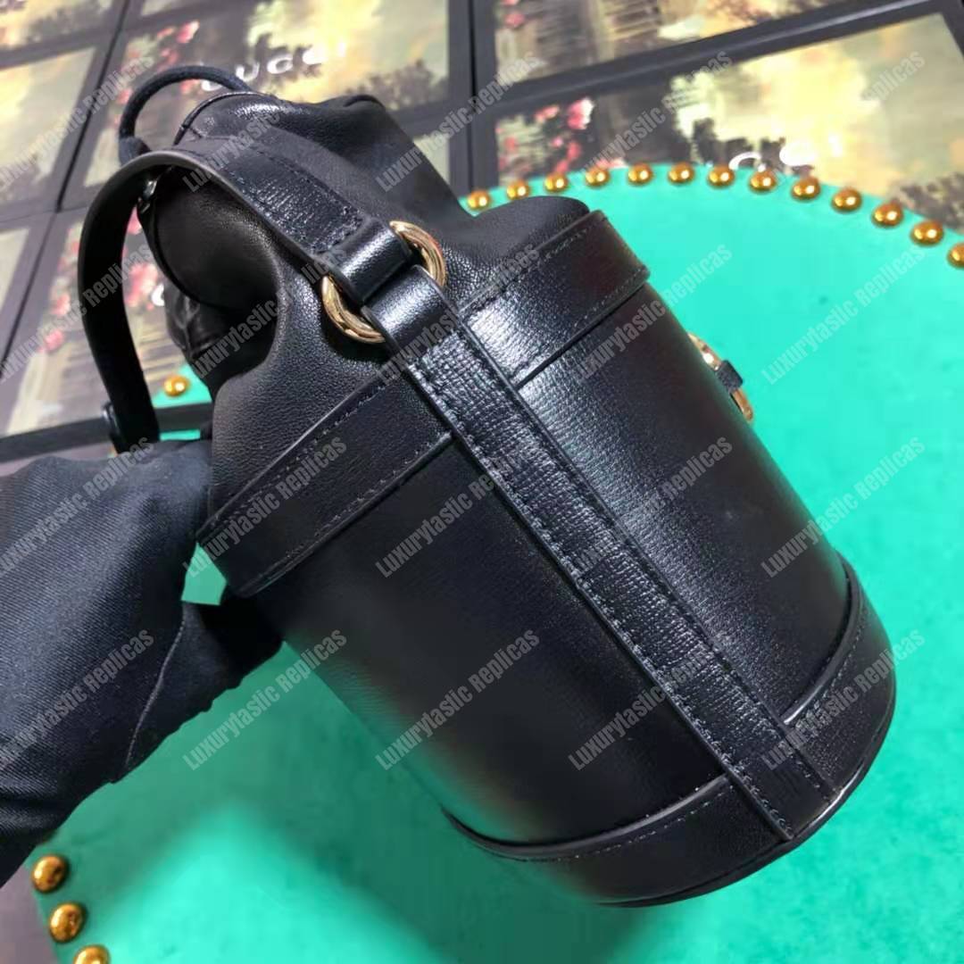G*u*i 1955 horsebit bucket bag black