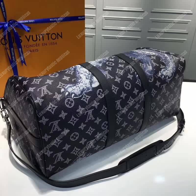 LV Keepall 45 Bandouliere Duffel Bag Monogram Canvas 2017