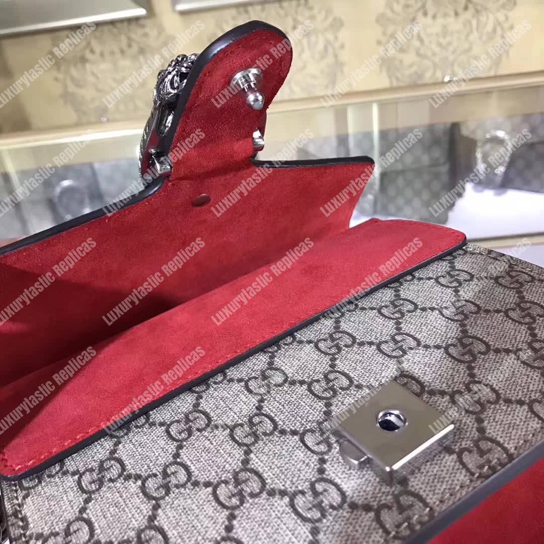 G*u*i dionysus small gg shoulder bag beige red