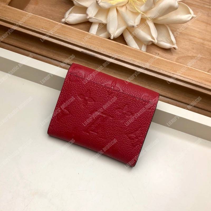 LV Zoé Wallet Monogram Empreinte Scarlet