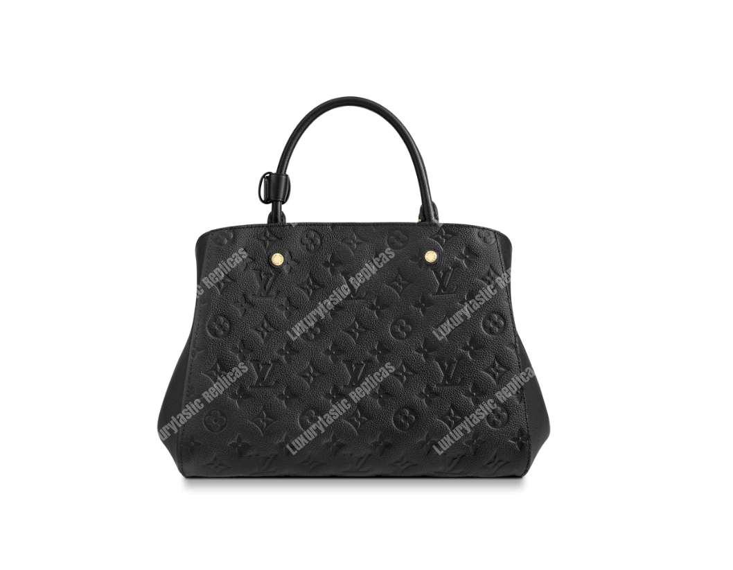 LV Montaigne MM Monogram Empreinte Leather Noir
