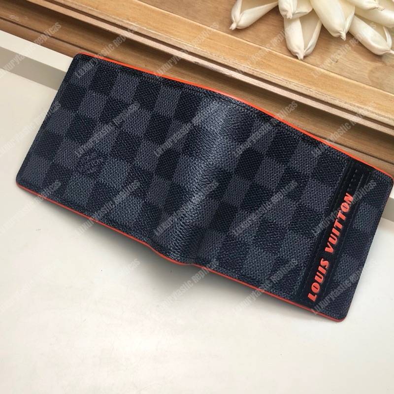 LV Multiple Wallet Damier Cobalt Race