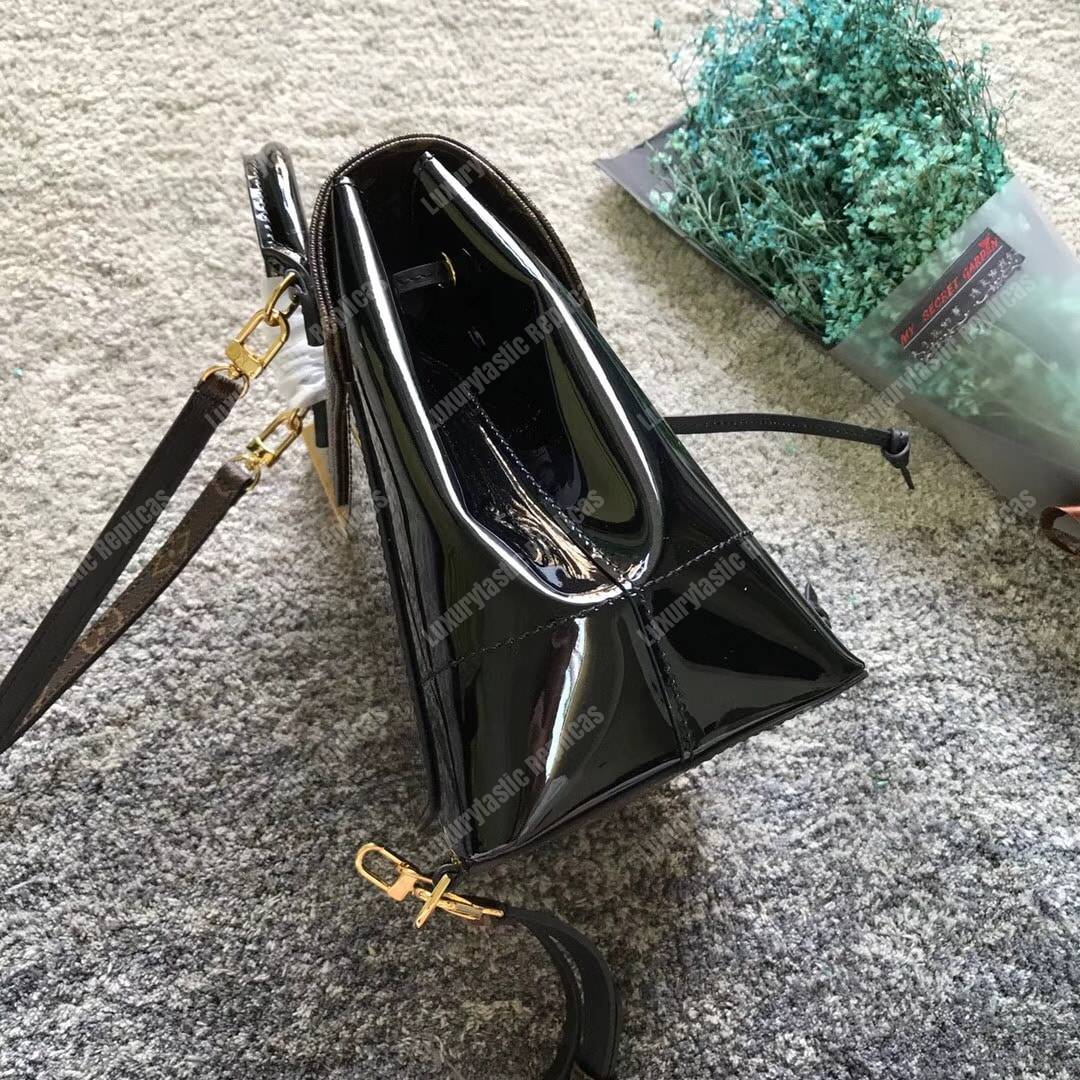 LV Hot Springs Backpack Patent Leather Black