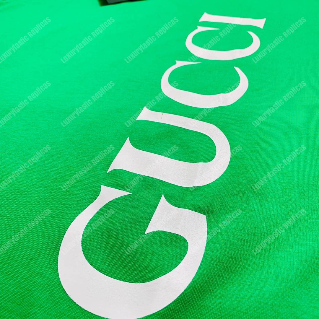 G*u*i cotton t-shirt green