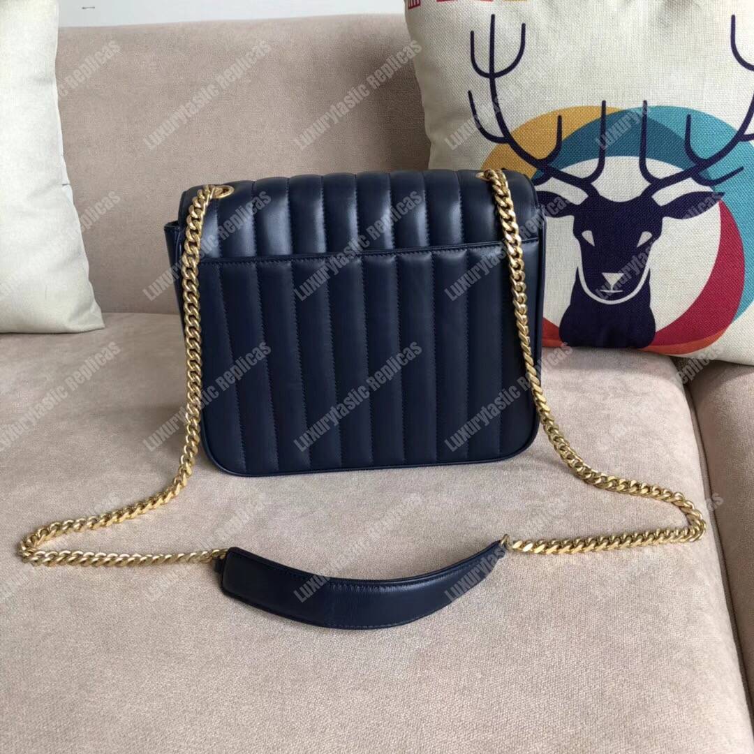 Saint Laurent Vicky Large Navy