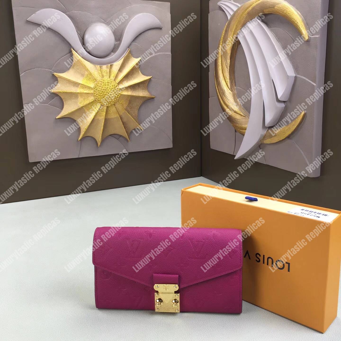 LV Metis Wallet Monogram Empreinte Leather Freesia