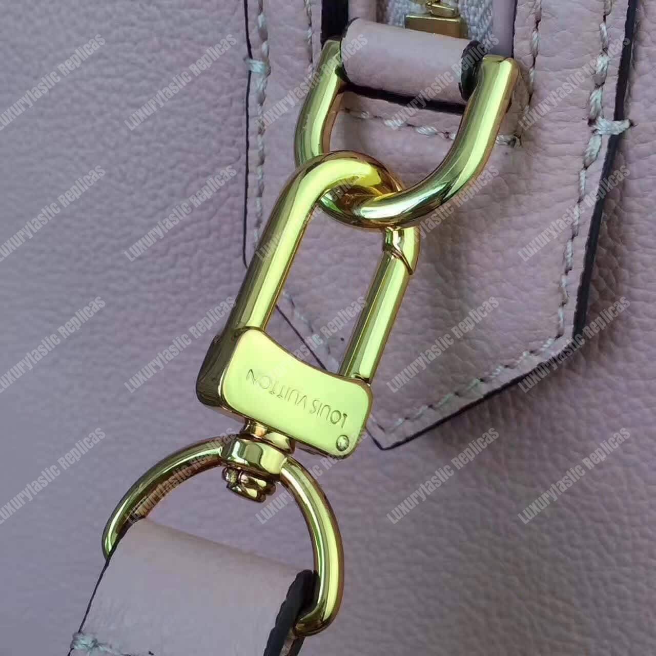 LV Speedy Bandouliere 30 Monogram Empreinte Leather Rose Poudre