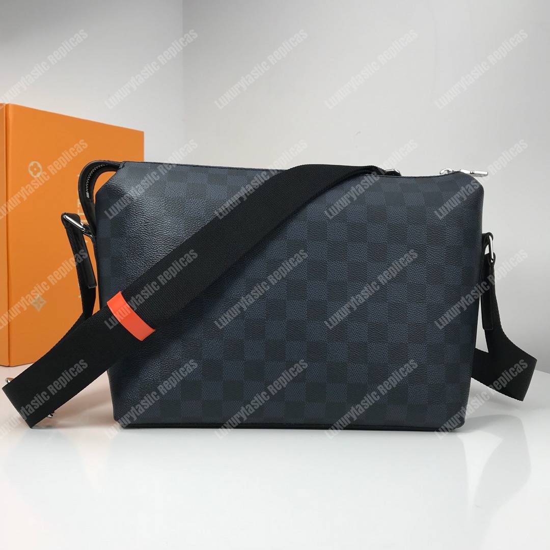 LV Damier Cobalt Canvas Race Discovery Messenger PM