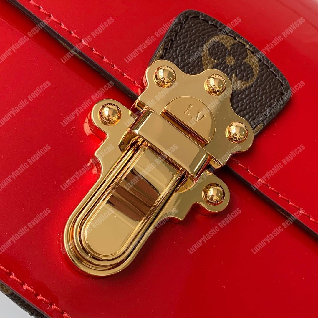 LV Cherrywood BB Smooth Patent Monogram Scarlet