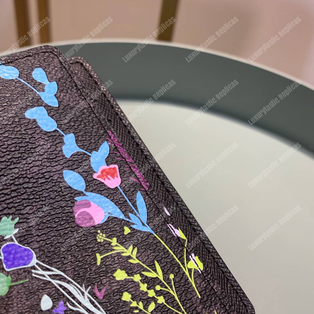 LV Flower Pocket Organizer Monogram Eclipse Canvas