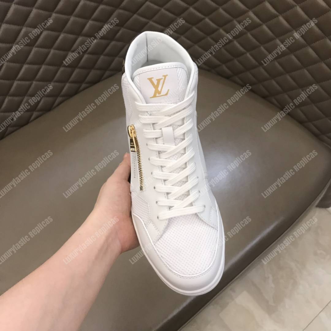LV Rivoli Trainer Boots White