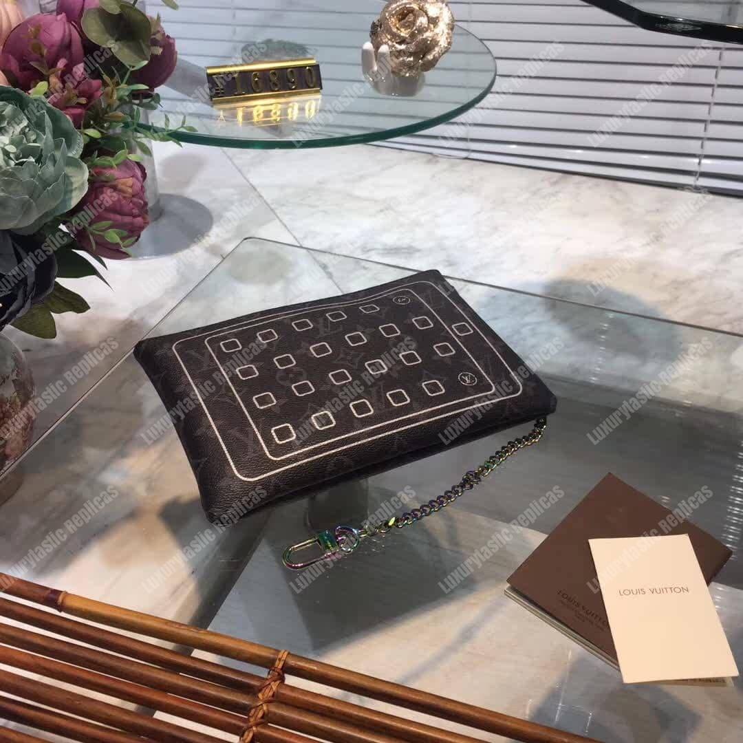 LV Ipad Pouch Monogram Eclipse Flash