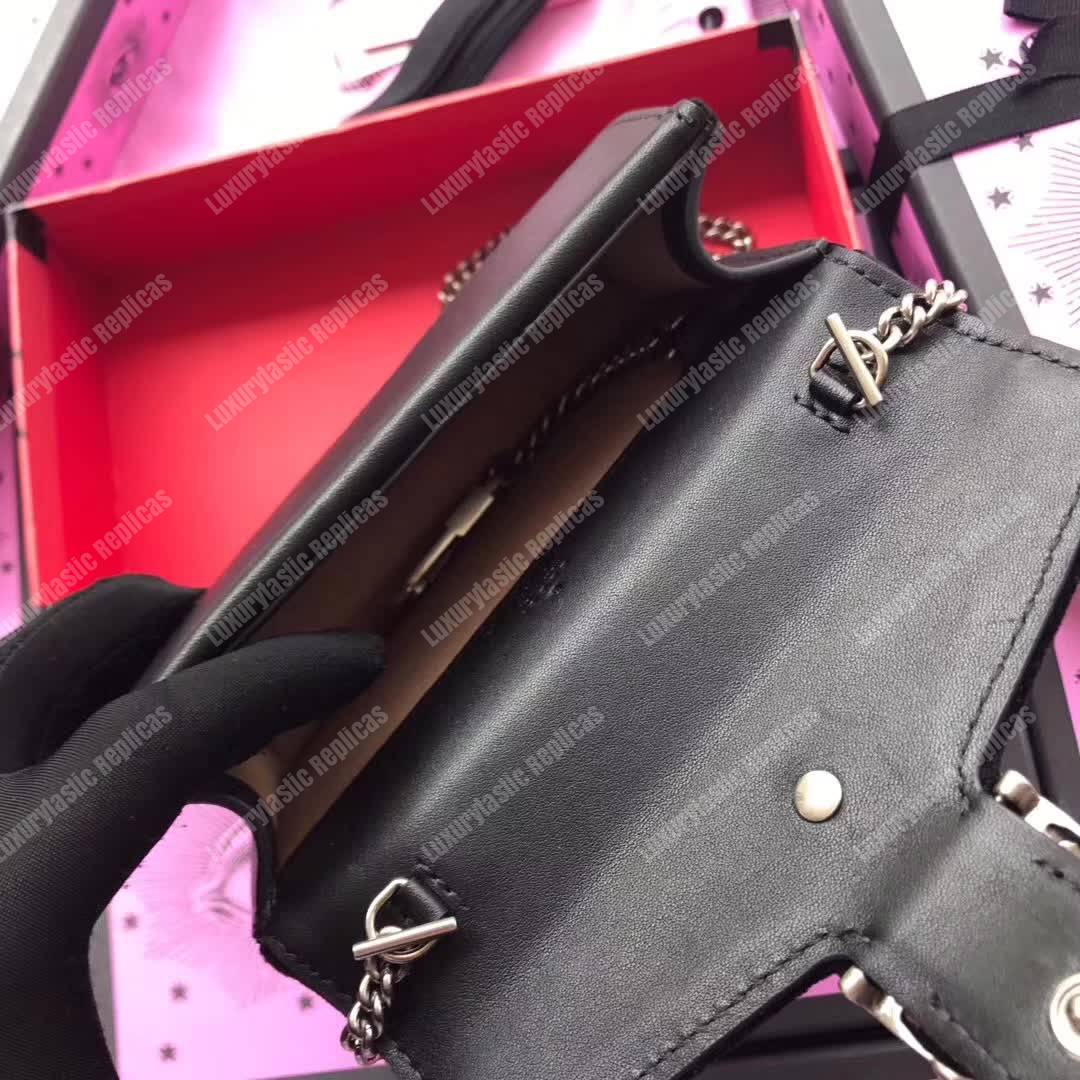 G*u*i dionysus suede super mini bag black