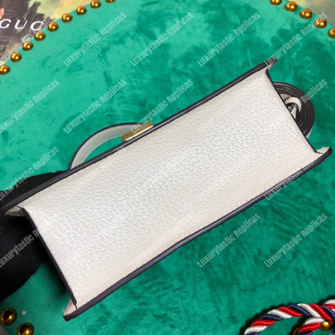 G*u*i sylvie gg sup*e canvas mini bag white