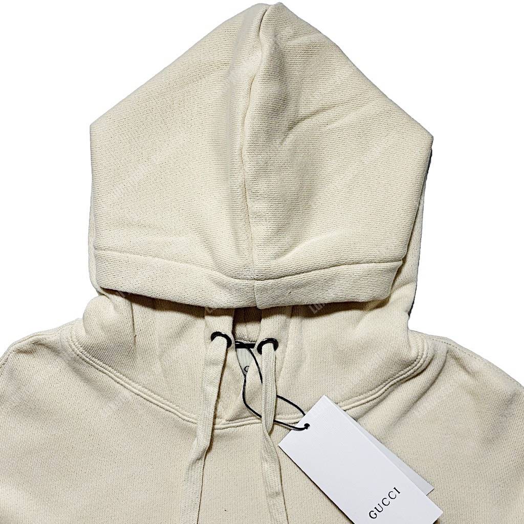 G*u*i oversize sweatshirt with G*u*i logo white