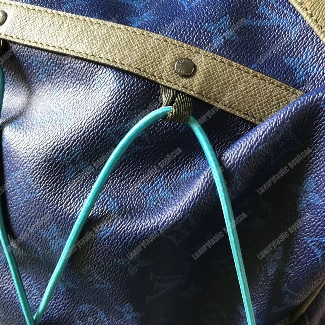 LV Backpack 2 Monogram Canvas Blue