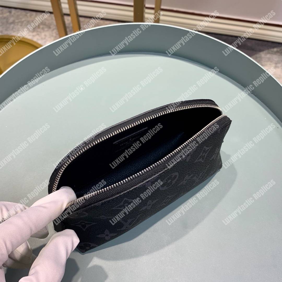 LV Cosmetic Pouch PM Monogram Eclipse