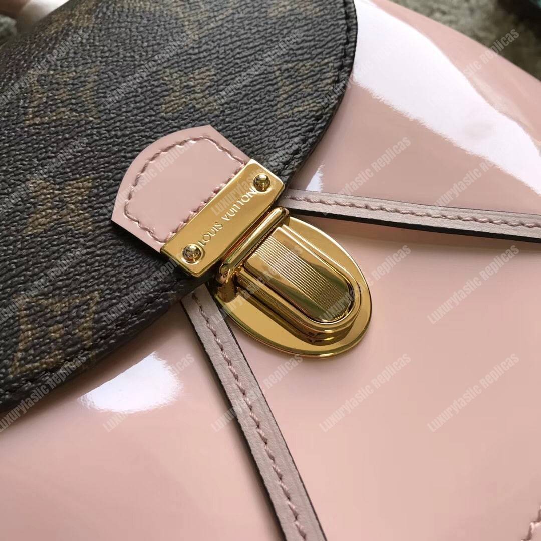 LV Hot Springs Backpack Patent Leather Rose Ballerine