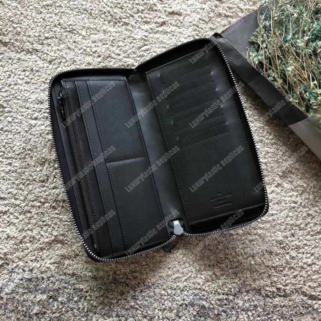 LV Zippy Wallet Vertical Monogram Shadow
