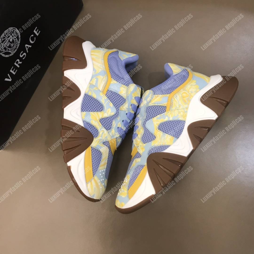 Versace Squalo Sneakers Blue/Flower Print
