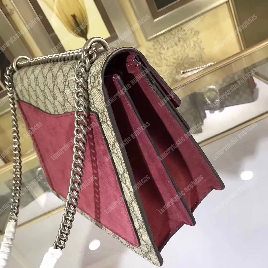 G*u*i dionysus gg sup*e shoulder bag beige pink