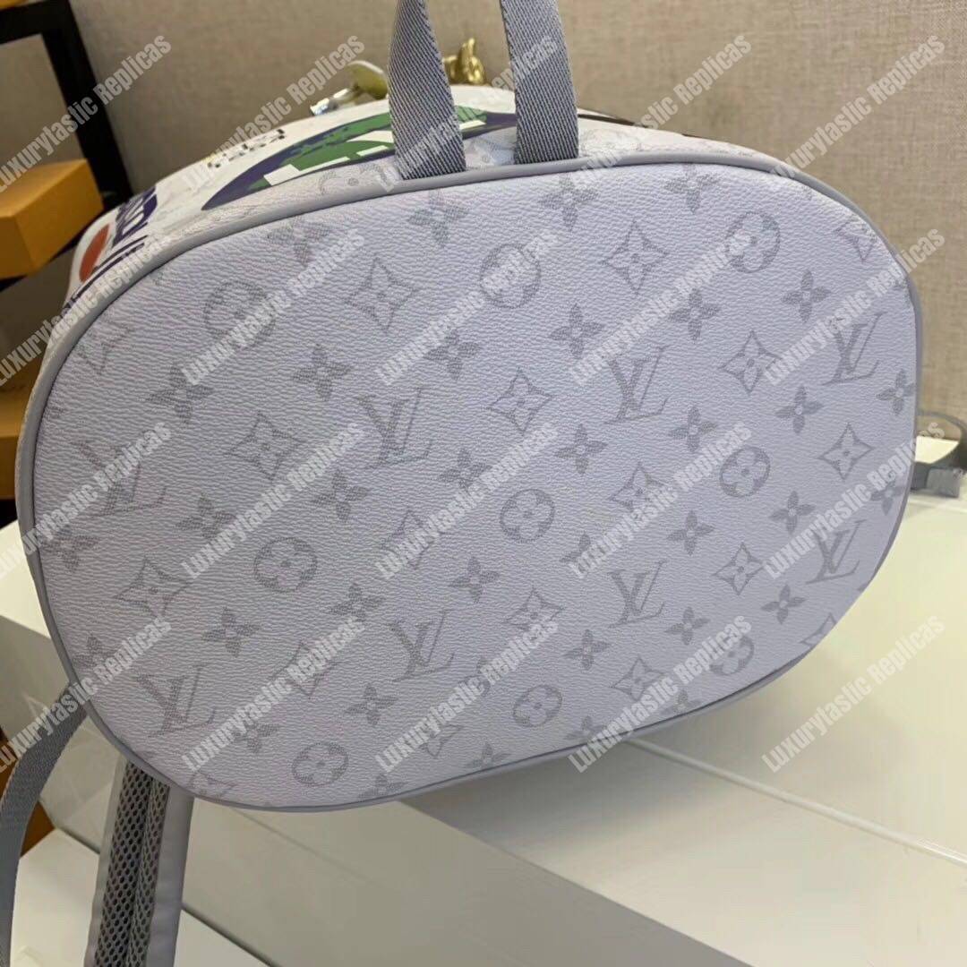 LV Chalk Backpack Monogram Blanc