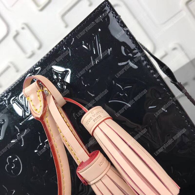 LV Monogram Vernis Neo Triangle Bag Black