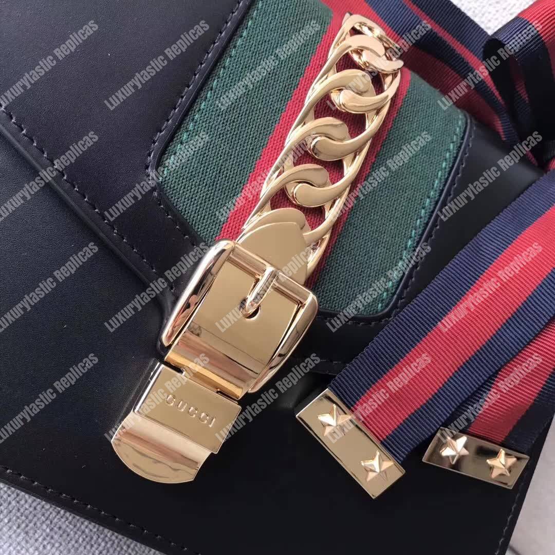 G*u*i sylvie small shoulder bag black